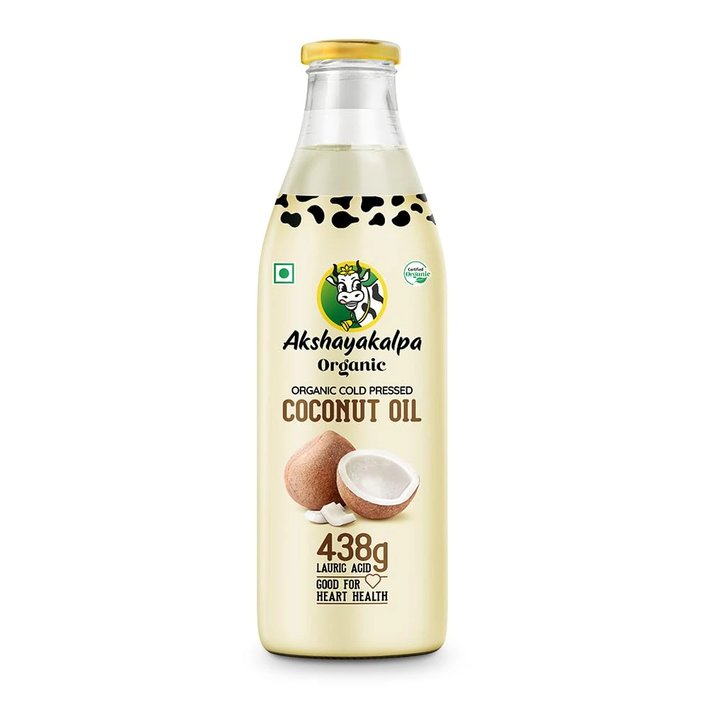 Akshayakalpa Organic Cold Pressed Coconut Oil 1000ml